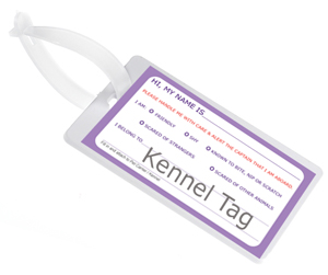 Deluxe Kennel Tag holder-Luggage Tag