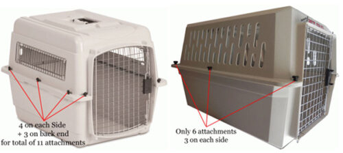 Modified and Custom Built Airline Kennels Crates | KCPET - Kennel Attachment Design