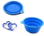 Silicone pet travel bowls
