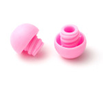 pink syringe caps