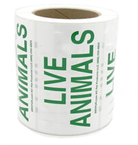 live animal label roll