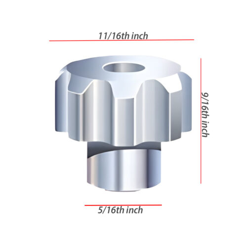 aluminum thumbnut measurements