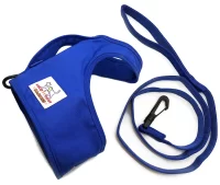 blue metal free airport cat harness leash