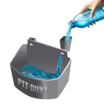 crate water bowl with filling funnel